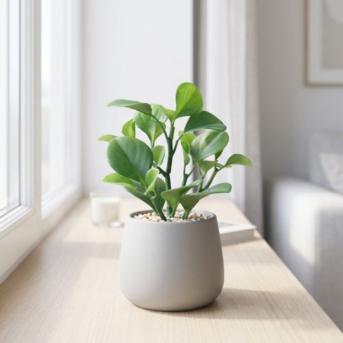 Konstgjord grön växt suckulent konstgrön H14cm | Floristik24.se
