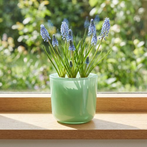 Glaskruka Ø7,8cm H8cm mintgrön | Floristik24.se