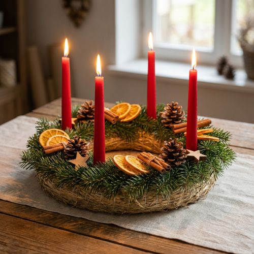 Kransbas av halm, 35 cm, set om 2, dörrkrans, adventskrans | Floristik24.se
