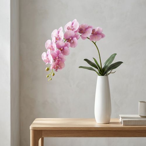 Artikel Orkidé Phalaenopsis konstgjord 8 blommor rosa 104cm