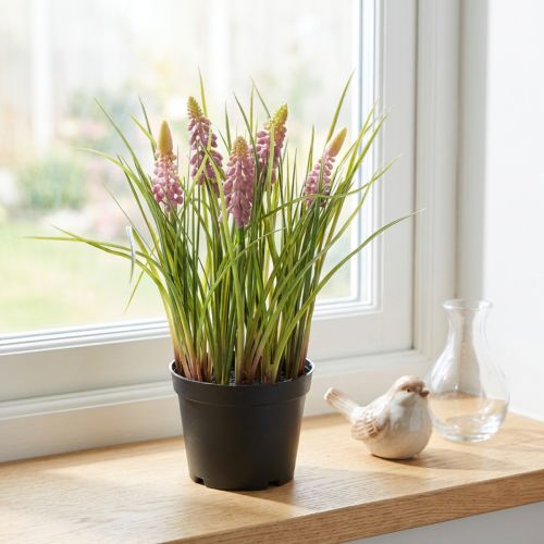Konstgjord hyacint i kruka, perfekt dekoration för hem och kontor, 26 cm | Floristik24.se