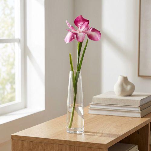 Iris konstgjord rosa 78cm | Floristik24.se