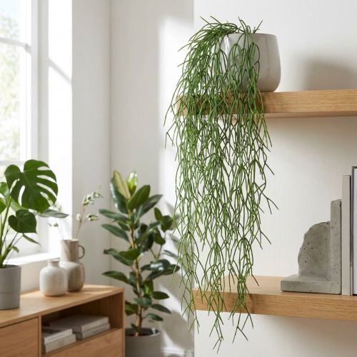 Dekorativa rankor, korallkaktus, konstgjord Rhipsalis-hängare Grön L120cm | Floristik24.se