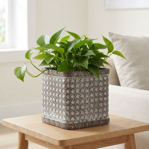 Planterkruka Planteringskruka Keramik Blomkruka 12×12×12cm | Floristik24.se