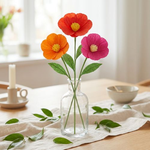 Florist crepepapper rosa 50x250cm | Floristik24.se