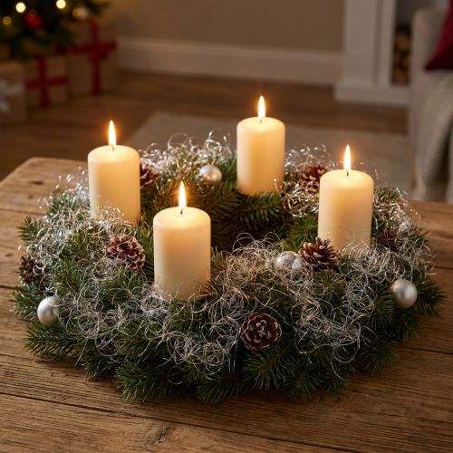 Blomhår Ängelhår Glitter Silver 200g | Floristik24.se