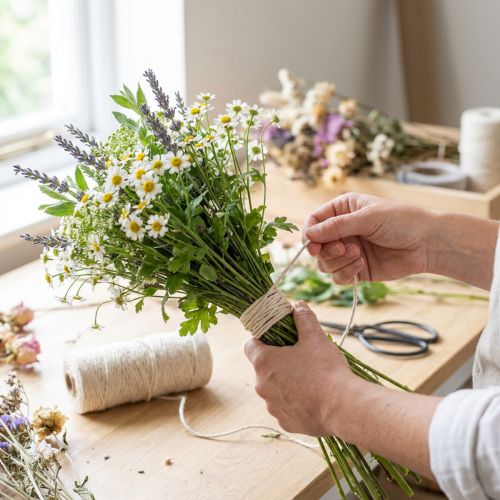 Juteband naturblekt Deco-snöre jute 2mm 150m | Floristik24.se