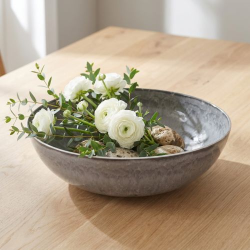 Snygg mattgrå skål 37 cm -