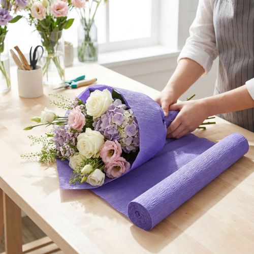 Blomsterpapper violett