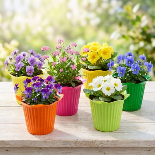 Plastkrukblomma Ø6,5cm 25 st | Floristik24.se