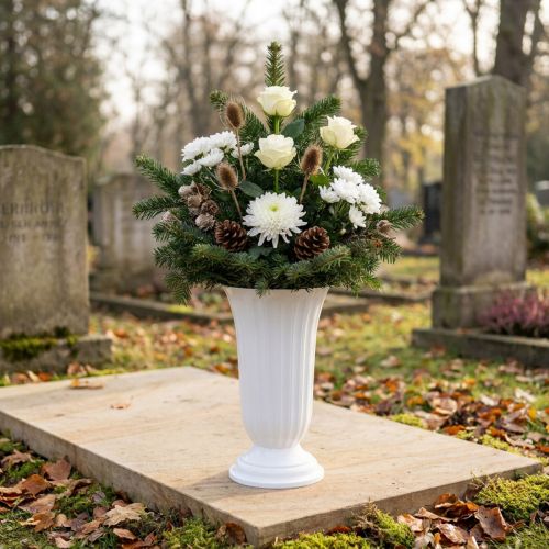 Lilia vas vit Ø23cm 1 st | Floristik24.se