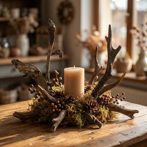 Natraj Antler Wood Mix Natural 10 st | Floristik24.se