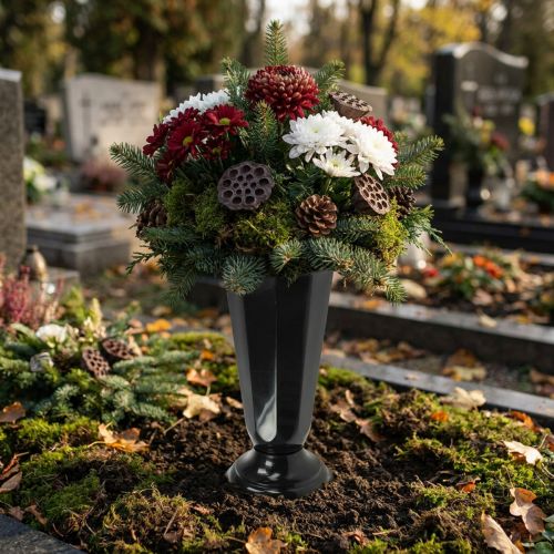 Inställningsvas Szwed svart Ø23cm 1 st | Floristik24.se