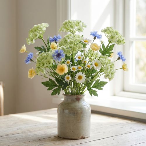 Dill konstgjord vit 49cm 6 st | Floristik24.se