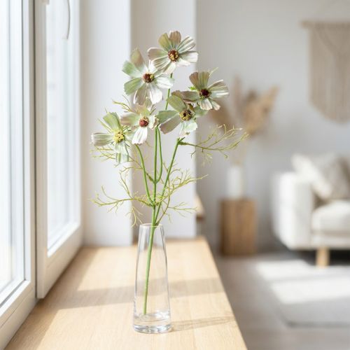 Cosmea smyckekorg gröna konstgjorda sommarblommor 61cm | Floristik24.se