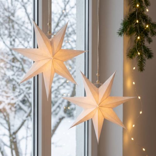 Julstjärna fönster, pappersstjärnor jul, vikstjärna Ø21cm 4st | Floristik24.se