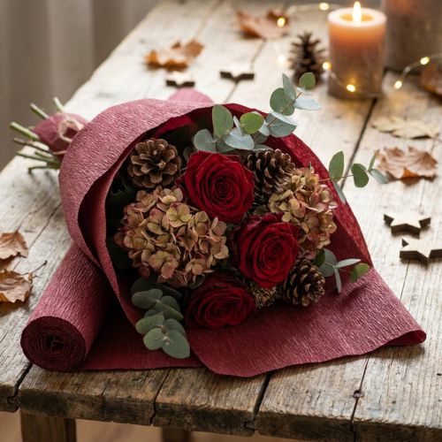 Florist crepepapper Bordeaux