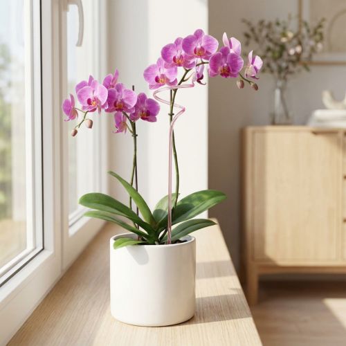 Artikel Spaljéblomstång orkidépinne Rosa Twister 38cm
