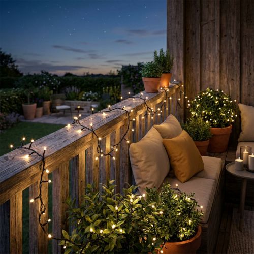 LED risljuskedja 40s 3m för varmvitt utomhus | Floristik24.se