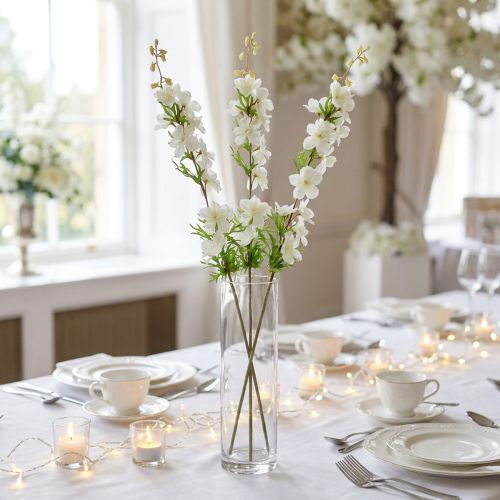 Delphinium konstgjord vit 95cm | Floristik24.se