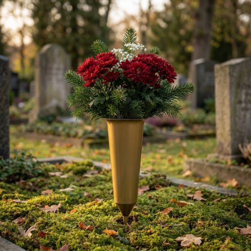 Gravvas guld 33cm | Floristik24.se