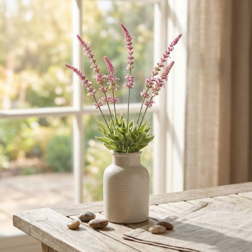Konstgjorda blommor, lavendel dekoration, knippe lavendel lila 45cm 3 st | Floristik24.se