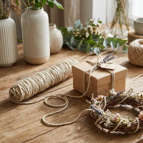 Wick tråd ull sladd filt sladd filt sladd beige L55cm | Floristik24.se