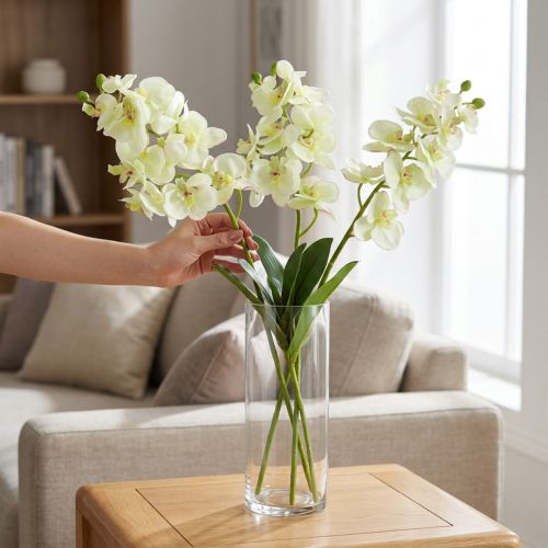 Orkidé ljusgrön 56cm 6st | Floristik24.se