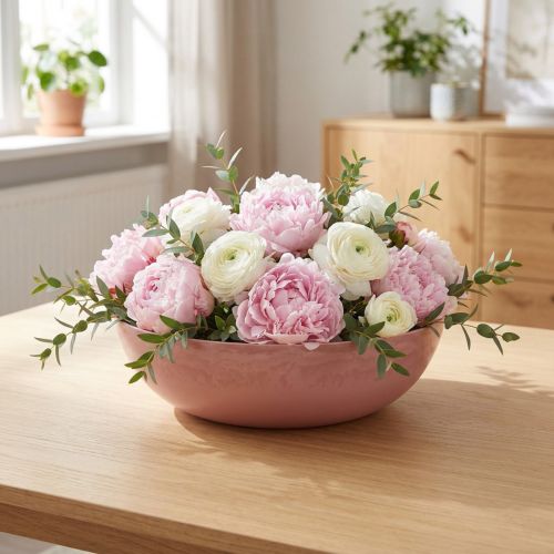 Dekorskål gammalrosa Ø30cm H9cm | Floristik24.se