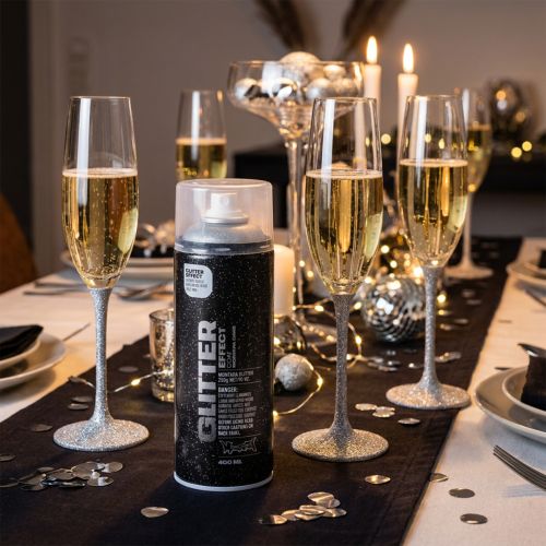 Artikel Glitter Spray Silver Montana Effekt Glitter Spray Sprayfärg 400ml