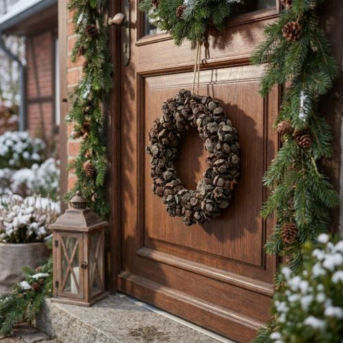 Kon krans cypress kon krans dörr krans natur Ø20cm | Floristik24.se