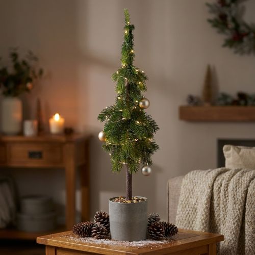 Artikel Spetsgran i kruka konstgjord julgran Ø12cm H70cm