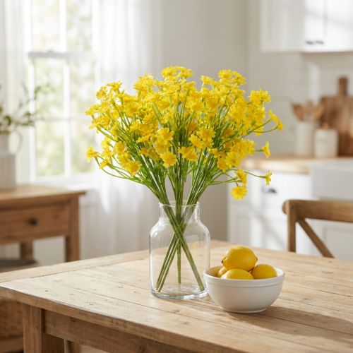 Konstgjord kamomill som blombukett för fräsch och lättskött dekoration, 28 cm, 3 stycken | Floristik24.se