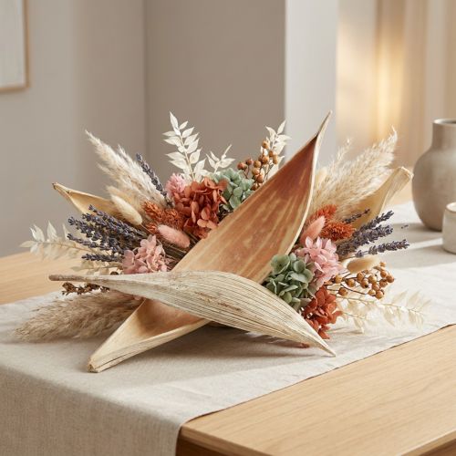 Artikel Kokosnötskal, blekta kokosnötsblad, 22-42 cm, 25 stycken