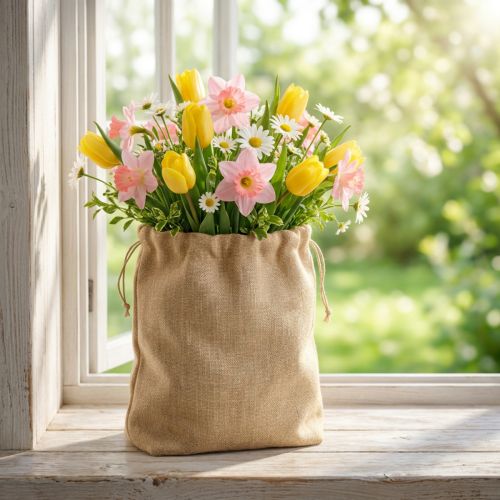 Jutepåse 28×10 cm H40 cm | Floristik24.se