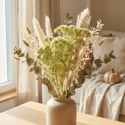 Torrdekoration vild tistel ljusgrön 85g | Floristik24.se