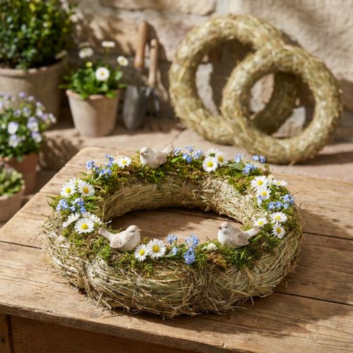 Hökransar, bordsdekoration, naturmaterial, Ø 31-32 cm, set om 5 | Floristik24.se