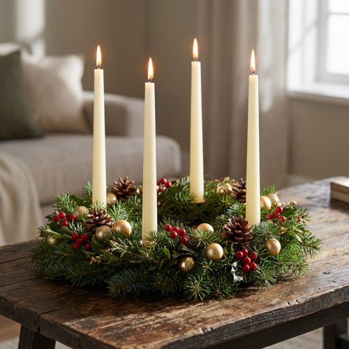 Avsmalnande ljus, stickljus, vitt elfenben, 250/23 mm, 12 stycken | Floristik24.se