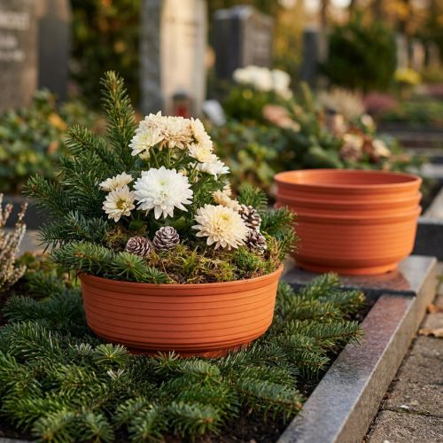 Z-skål plast 18cm 10 st | Floristik24.se