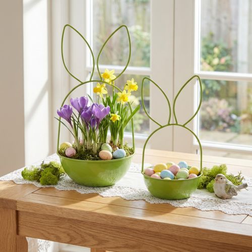 Kaninplanter för vår- och påskdekoration, vardagsrum, kök, trädgårdsdekoration, 33 cm | Floristik24.se