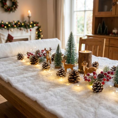 Snömatta Konstsnöskydd Deco Vit 600×45cm | Floristik24.se