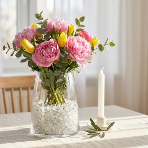 Glasstenar 4mm - 10mm naturliga färger 2kg | Floristik24.se