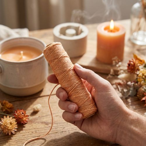 Vektråd 55m ljusorange | Floristik24.se