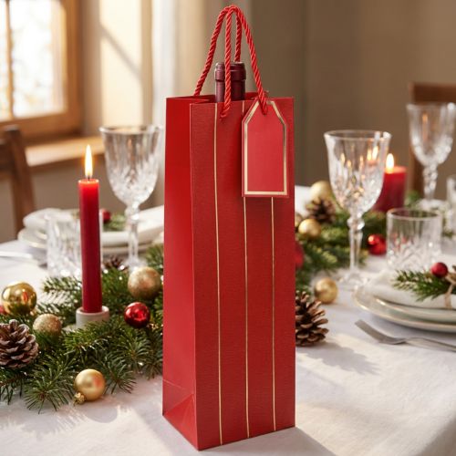 Presentpåse flaska påse papper