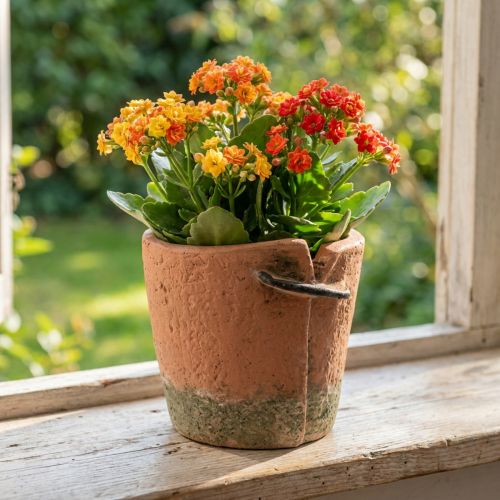 Artikel Blomkruka i betong terrakottakruka Ø13cm H13cm