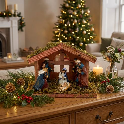 Julkrubba 20cm x 9cm x 14cm | Floristik24.se