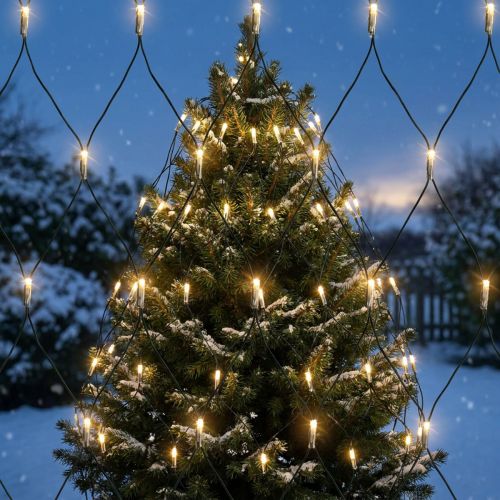 LED-ljusnät 180 varmvitt 2m x 2m för utomhusbruk | Floristik24.se