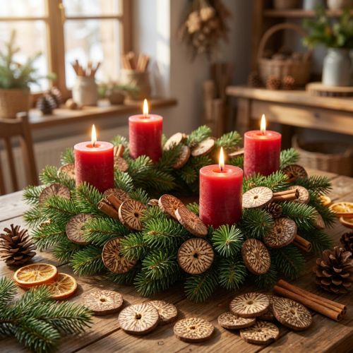 Träskivor, dekorativa trädfrukter, naturliga, DIY, FSC, 1-3,5 cm, 300 g | Floristik24.se