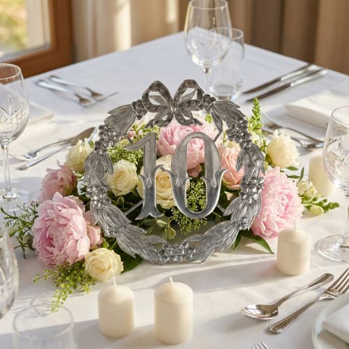 Jubileumsnummer 10 i silver | Floristik24.se