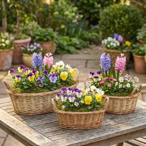 Artikel Växtkorg vävd korg oval pil 42/34/28 cm set om 3